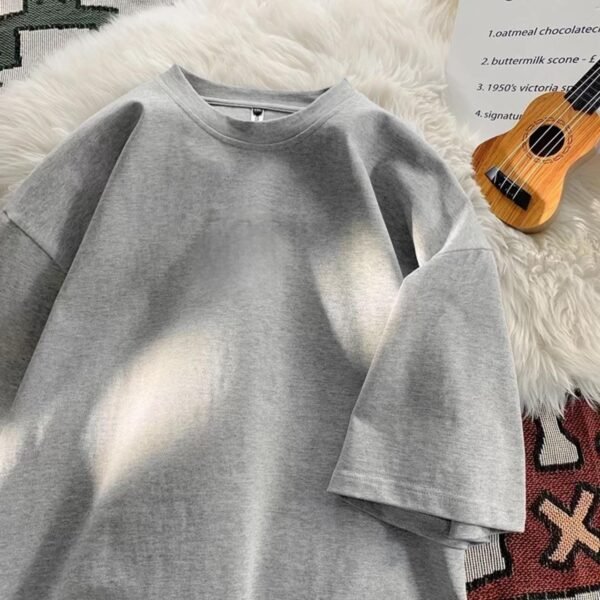 Gray Drop Shoulder Tee